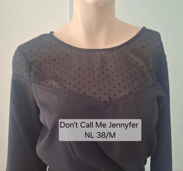 Stijlvolle zwarte top van Don't Call Me Jennyfer maat M beschikbaar voor biedingen