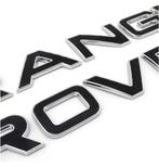 Carbon 3D chroom chrome RANGE ROVER sticker embleem set, Ophalen of Verzenden, H, H, H