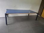 Gispen Tafel - Blauw Werkblad, Ophalen, Gebruikt, 100 tot 150 cm, Vijf personen of meer