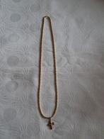 14k Gouden koningsschakel ketting 65 cm, Met hanger, Ophalen of Verzenden, Zo goed als nieuw, Goud