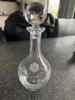 Wijn cognac whiskey port karaf met gegraveerd familiewapen?, Antiek en Kunst, Ophalen of Verzenden