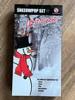 ️ SNEEUWPOPSET,  HOED - SJAAL - WORTELNEUS - PIJP - 2 KNOPEN, Ophalen, Zo goed als nieuw