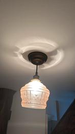 Mooie roze glazen plafondlampen., Ophalen of Verzenden