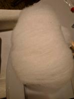 Witte Texelaar Wol - Gekaard & Gewassen, Hobby en Vrije tijd, Wol, Wit, Nieuw, Ophalen of Verzenden