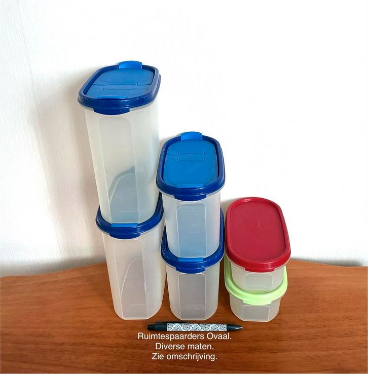 Tupperware Diverse Ruimtespaarders Ovaal zie omschrijving., Huis en Inrichting, Keuken | Tupperware, Overige typen, Ophalen of Verzenden