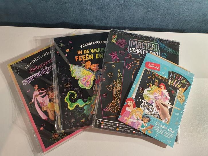 4 x krasboek (knutselen) *29*, Hobby en Vrije tijd, Tekenen, Nieuw, Overige typen, Ophalen of Verzenden