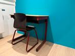 Vintage Kinderbureau met Stoel - Retro schooltafel, Ophalen, Gebruikt, Bureau