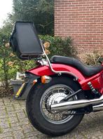 Mooie en goede lederen tas/ koffer met beugel, Motoren, Ophalen, Gebruikt