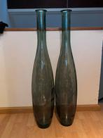 Glazen siervazen, 1 meter hoog, Huis en Inrichting, Ophalen, Overige kleuren, 75 cm of meer, Glas