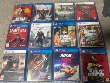 Collectie PS4/PS5 games te koop beschikbaar voor biedingen