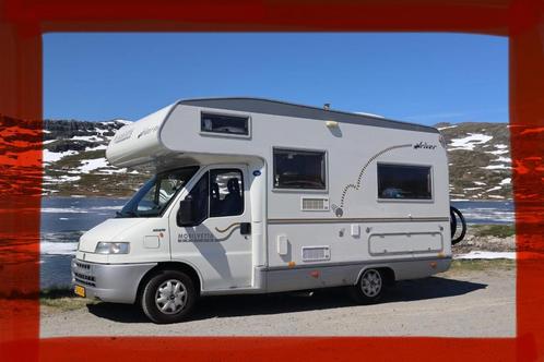 camper Mobilvetta compacte 6 persoons stapelbed / treinzit, Caravans en Kamperen, Campers, Particulier, Half-integraal, tot en met 6