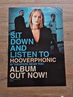 Hooverphonic - Sit Down and Listen To - Originele Poster, Ophalen of Verzenden, Zo goed als nieuw, A1 t/m A3, Film en Tv