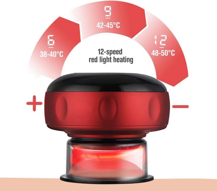 Elektrische cupping massage apparaat 12 standen, Sport en Fitness, Massageproducten, Nieuw, Apparaat, Ophalen of Verzenden