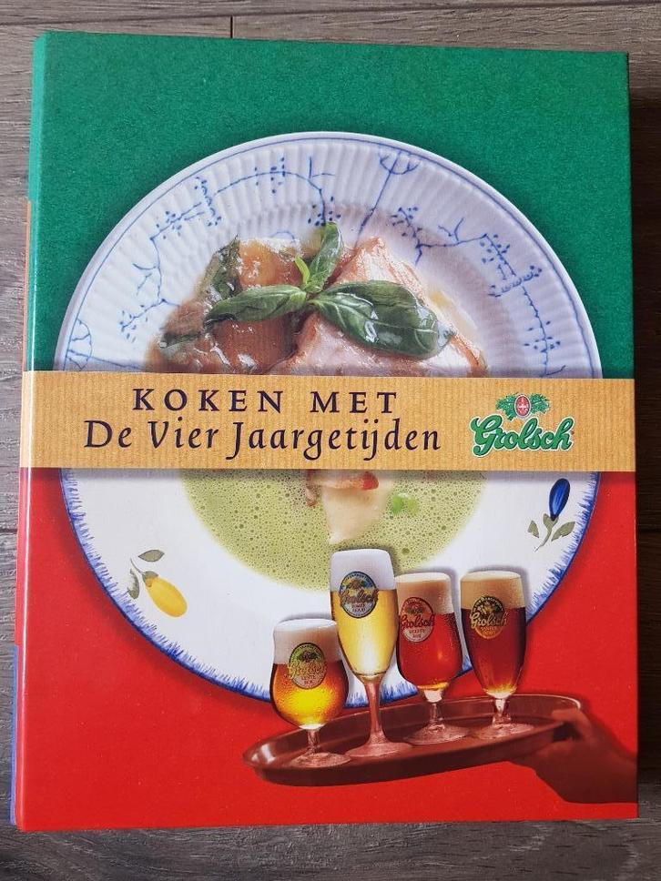 Boek / kookboek : Koken met De Vier Jaargetijden -- Grolsch, Boeken, Kookboeken, Zo goed als nieuw, Ophalen of Verzenden