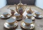 mokka servies thee servies goud brocante 11:30, Antiek en Kunst, Antiek | Servies compleet, Ophalen of Verzenden