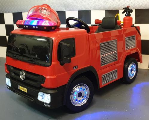 Elektrische kinderauto brandweerauto 1 pers 12v accu auto, Kinderen en Baby's, Speelgoed | Buiten | Accuvoertuigen, Nieuw, Ophalen
