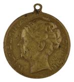 Chris van der Hoef - Penning, 1923 : Jubileum Wilhelmina, Postzegels en Munten, Penningen en Medailles, Verzenden, Brons, Nederland