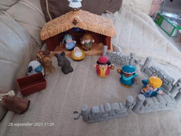 Little people  kerststal met licht en muziek  27,50 €€ beschikbaar voor biedingen