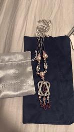 Swarovski ketting van astrelle roze met parels, Ophalen of Verzenden, Zo goed als nieuw, Zwart, Handtas