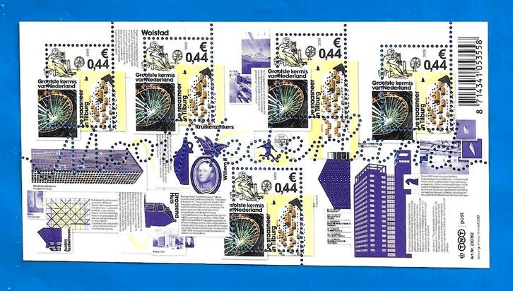 2009 Mooi Nederland - Mooi Tilburg, Postzegels en Munten, Postzegels | Nederland, Postfris, Na 1940, Verzenden