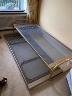 Bed en onderschuifbed, merk Auping., Huis en Inrichting, Slaapkamer | Bedden, Ophalen, Gebruikt, Bruin, Tweepersoons