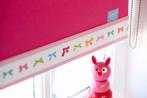 Rolgordijn kinderkamer Lief! roze met strikjes b196xh170cm, Ophalen, Zo goed als nieuw, Gordijnen of Lamellen