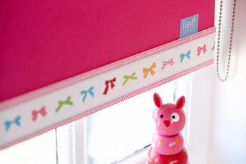 Rolgordijn kinderkamer Lief! roze met strikjes b196xh170cm beschikbaar voor biedingen