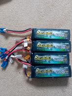 4x Bashing 4S 5000mAh LiPo Batterijen - Nette Staat, Overige merken, Gebruikt, Auto, Groter dan 1:32