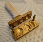Messing Gietvorm met Houten Handvat - Vintage, Ophalen of Verzenden