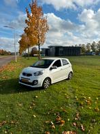 Kia Picanto 1.0 Cvvt 5-DRS 2015 Wit, Auto's, Voorwielaandrijving, Zwart, 400 kg, Leder en Stof