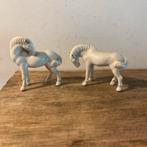 Antieke Porseleinen Paarden Beeldjes Set, Antiek en Kunst, Antiek | Porselein, Ophalen of Verzenden