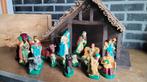 Kerststal met figuren (vintage), Diversen, Kerst, Ophalen of Verzenden