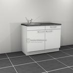 Wit keukenblok 1.20m met spoelbak links, op voorraad !!, Huis en Inrichting, Keuken | Keukenelementen, Minder dan 100 cm, 100 tot 150 cm