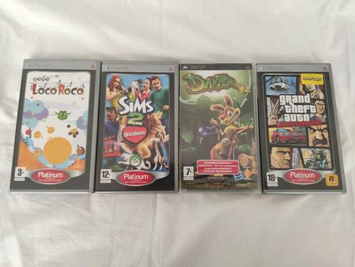 Loco Roco, Sims, Daxter en Grand Theft Auto Liberty City PSP, Spelcomputers en Games, Games | Sony PlayStation Portable, Zo goed als nieuw