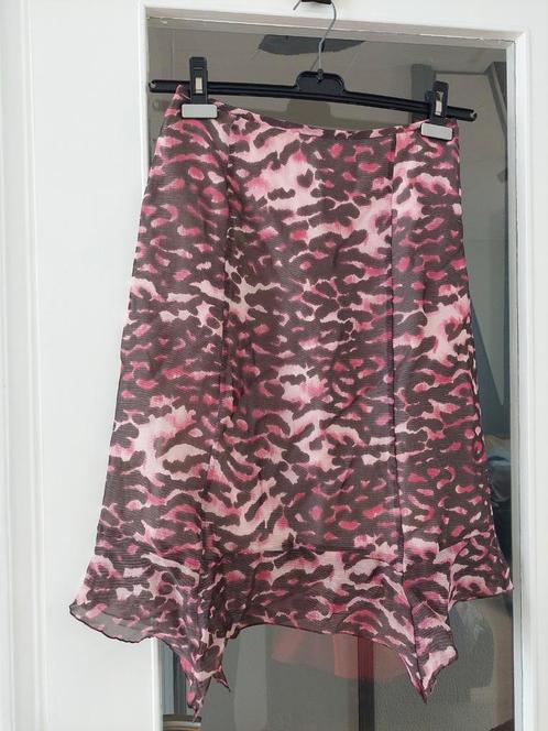 Marc Cain zijde en linnen rok maat 36, Kleding | Dames, Rokken, Zo goed als nieuw, Maat 36 (S), Onder de knie, Ophalen of Verzenden