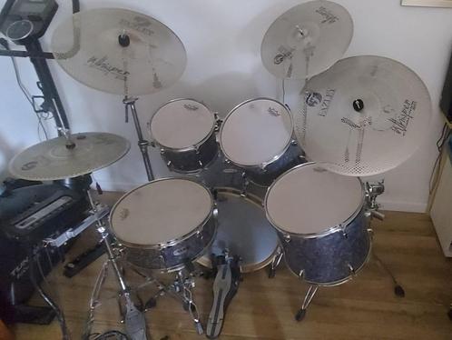 Hybride drumstel, Muziek en Instrumenten, Drumstellen en Slagwerk, Gebruikt, Overige merken, Ophalen