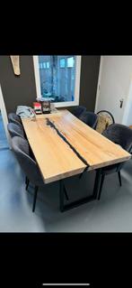 Epoxy boomstamtafel 200x90x7, Huis en Inrichting, Tafels | Eettafels, Ophalen, 50 tot 100 cm, Vijf personen of meer, Rechthoekig