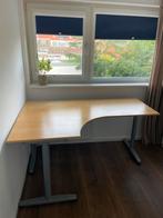 IKEA Galant Hoekbureau | 60 cm diep, 160cm breed, Ophalen, In hoogte verstelbaar, Gebruikt, Bureau