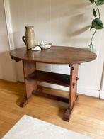 Antieke • Early American tilt top shoe foot hutch table, Antiek en Kunst, Ophalen of Verzenden
