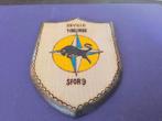 sfor 9 houten schildje, Verzamelen, Militaria | Algemeen, Ophalen of Verzenden, Landmacht, Nederland