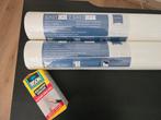 Behang 2x en Behanglijm, Huis en Inrichting, Ophalen, Wit