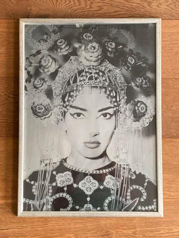 Ingelijste foto Maria Callas beschikbaar voor biedingen