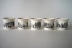 vintage 5x boch Amsterdam Grachtenservies eierdop aardewerk., Huis en Inrichting, Keuken | Servies, Gebruikt, Overige typen, Ophalen of Verzenden