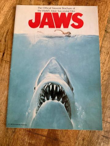 Official Souvenir Film Brochure JAWS 1975 programma  beschikbaar voor biedingen