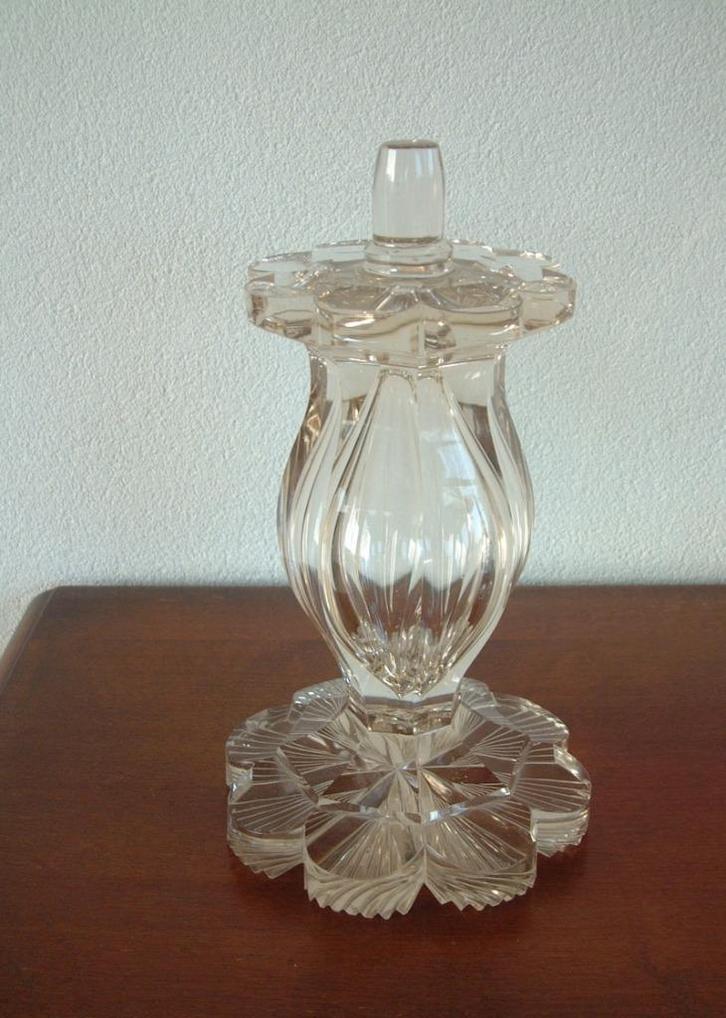bijzondere grote zware gave antieke glas voet o.i.d., Antiek en Kunst, Antiek | Glas en Kristal, Ophalen of Verzenden