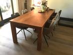 Teakhouten eetkamertafel, Huis en Inrichting, Ophalen, Teakhout, 200 cm of meer, 50 tot 100 cm