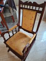 Oude schommelstoel met nieuwe bekleding, Ophalen