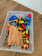 Houten treinbaan en auto's, Ophalen of Verzenden, Gebruikt, Jongen of Meisje