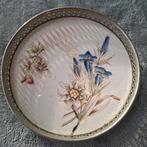 Porseleinen onderzetter met zilveren rand, Ophalen of Verzenden