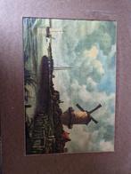 Oude Prent Molenlandschap Rijksmuseum Amsterdam, Ophalen of Verzenden